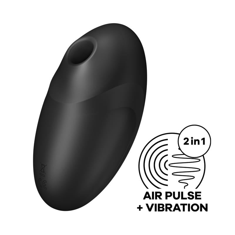 SATISFYER - VULVA LOVER 3 SUCCIONADOR DE CLÍTORIS NEGRO