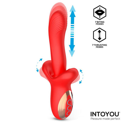 INTOYOU - VYRON VIBRADOR CON THRUSTING Y BITING (MORDISQUEO)