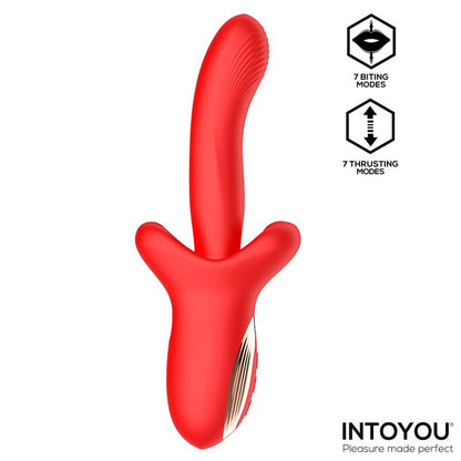 INTOYOU - VYRON VIBRADOR CON THRUSTING Y BITING (MORDISQUEO)