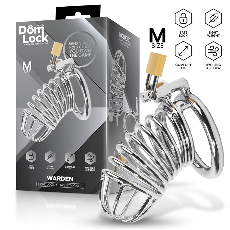 DOMLOCK - WARDEN JAULA PARA EL PENE TALLA M