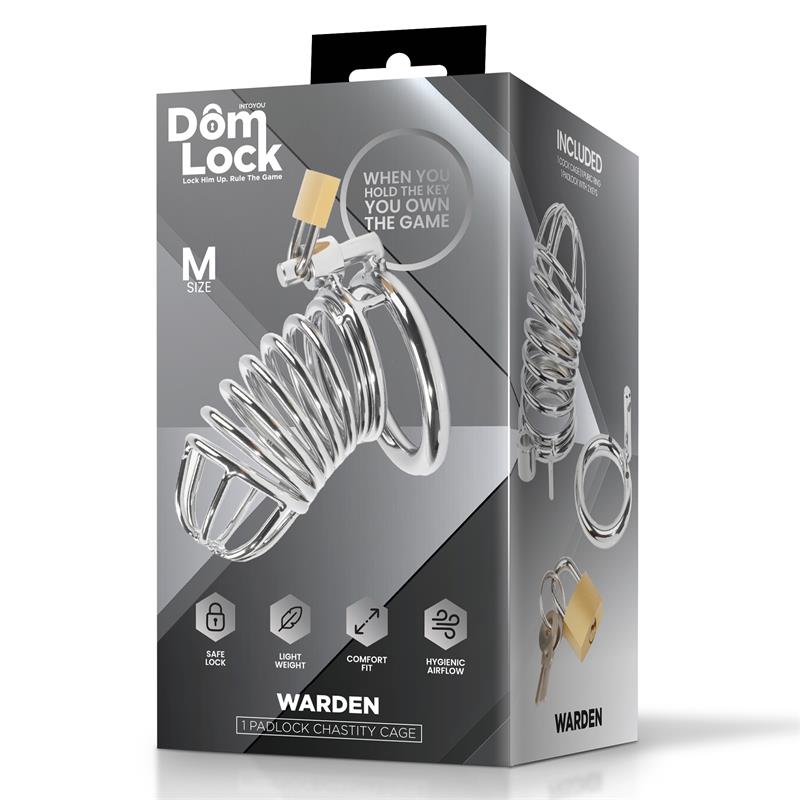DOMLOCK - WARDEN JAULA PARA EL PENE TALLA M