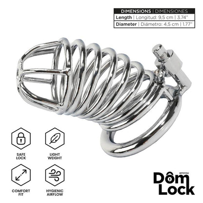 DOMLOCK - WARDEN JAULA PARA EL PENE TALLA M