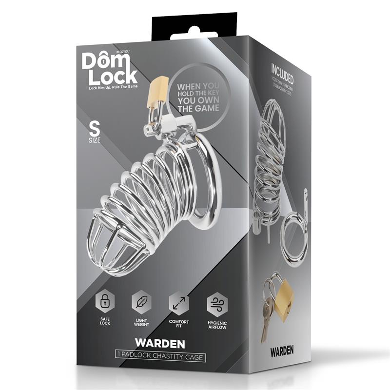 DOMLOCK - WARDEN JAULA PARA EL PENE TALLA S