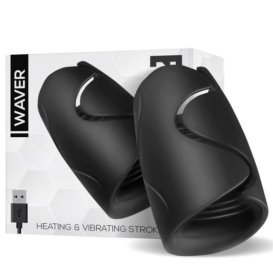 TARDENOCHE - WAVER MASTURBADOR MASCULINO FUNCIÓN CALOR Y VIBRACIÓN FLEXIBLE USB SILICONA