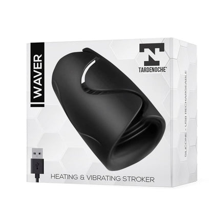 TARDENOCHE - WAVER MASTURBADOR MASCULINO FUNCIÓN CALOR Y VIBRACIÓN FLEXIBLE USB SILICONA