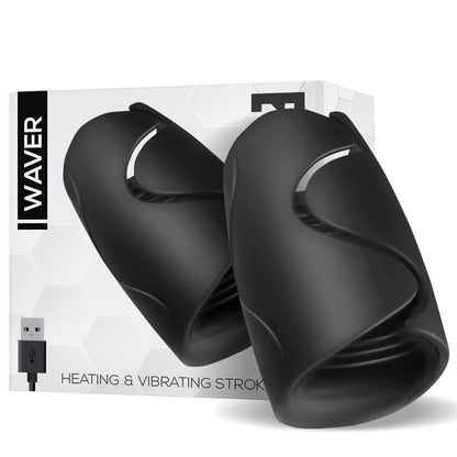 TARDENOCHE - WAVER MASTURBADOR MASCULINO FUNCIÓN CALOR Y VIBRACIÓN FLEXIBLE USB SILICONA