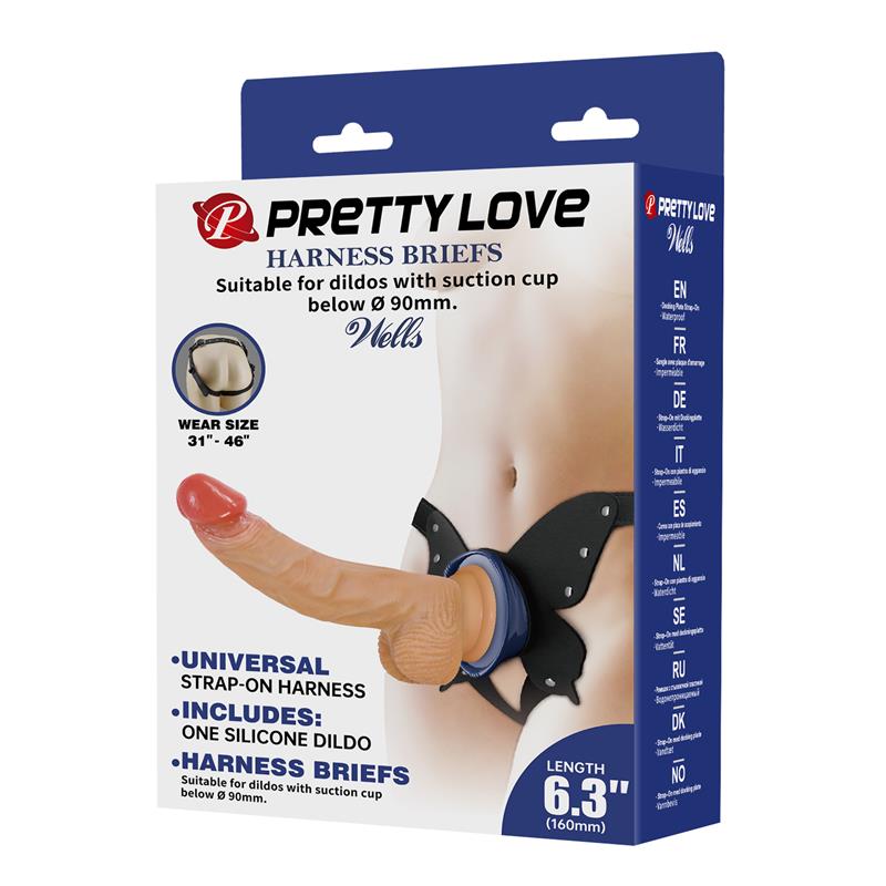 PRETTYLOVE - WELLS ARNÉS UNIVERSAL CON DILDO