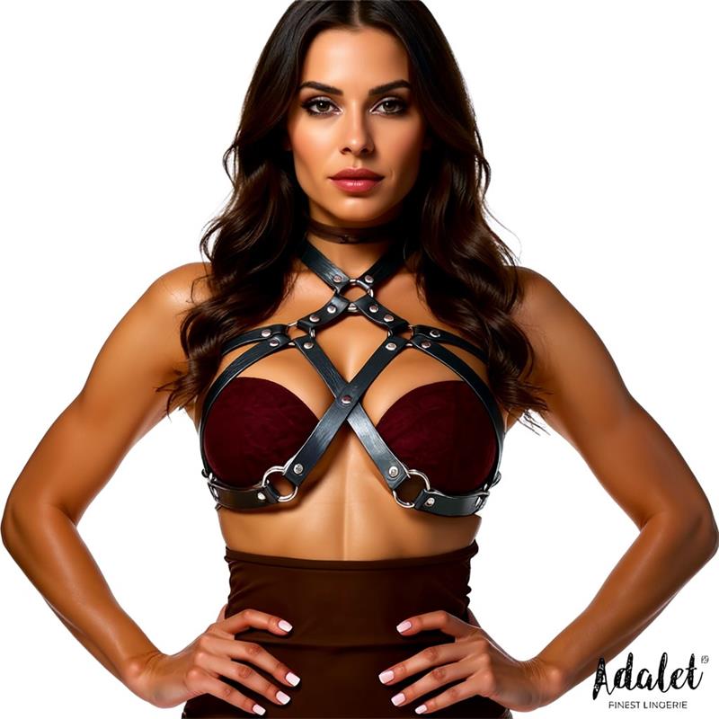 ADALET LINGERIE - WENDY ARNÉS DE PECHO CUERO VEGANO TALLA ÚNICA
