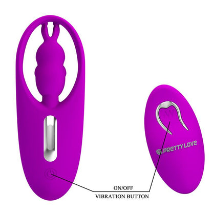 PRETTYLOVE - WILD RABBIT ESTIMULADOR PARA BRAGUITA CON CONTROL REMOTO