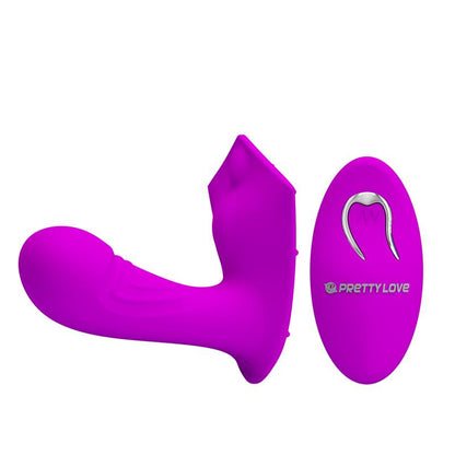 PRETTYLOVE - WILLIE ESTIMULADOR CON CONTROL REMOTO ROSA