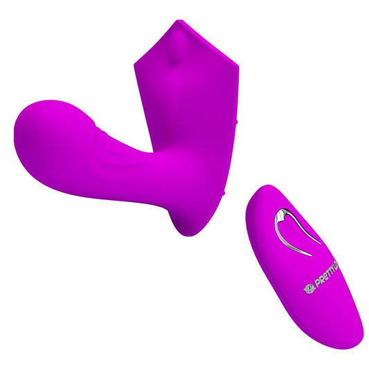 PRETTYLOVE - WILLIE ESTIMULADOR CON CONTROL REMOTO ROSA