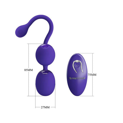 PRETTYLOVE - WILLIE YOUTH BOLAS KEGEL CON VIBRACIÓN Y CONTROL REMOTO