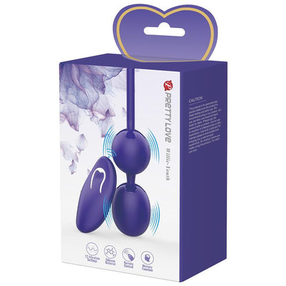 PRETTYLOVE - WILLIE YOUTH BOLAS KEGEL CON VIBRACIÓN Y CONTROL REMOTO