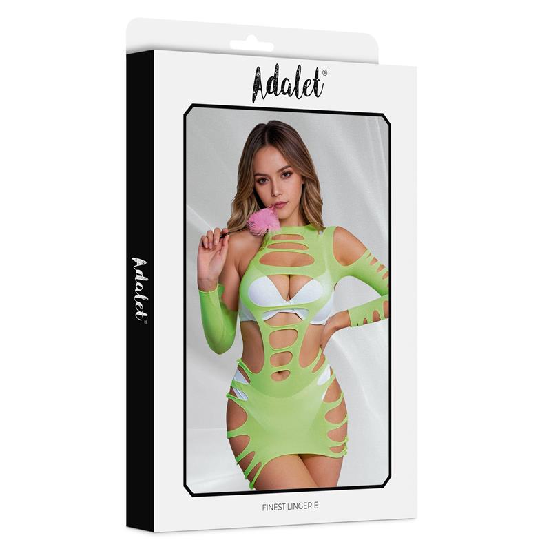 ADALET LINGERIE - WILLOW VESTIDO HOLLOW-OUT AMARILLO TALLA ÚNICA