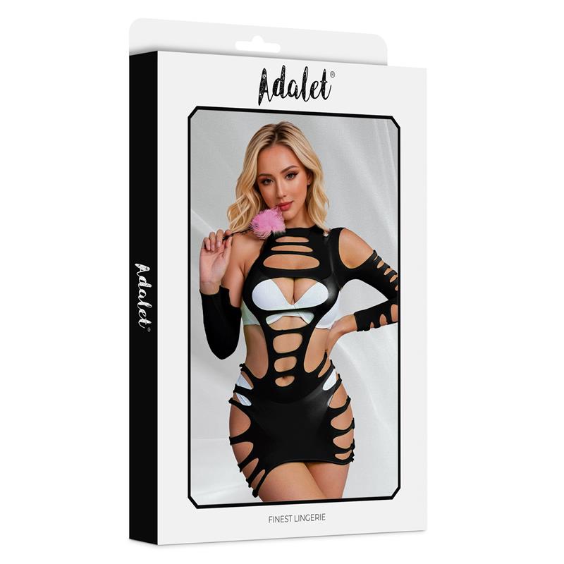 ADALET LINGERIE - WILLOW VESTIDO HOLLOW-OUT NEGRO TALLA ÚNICA