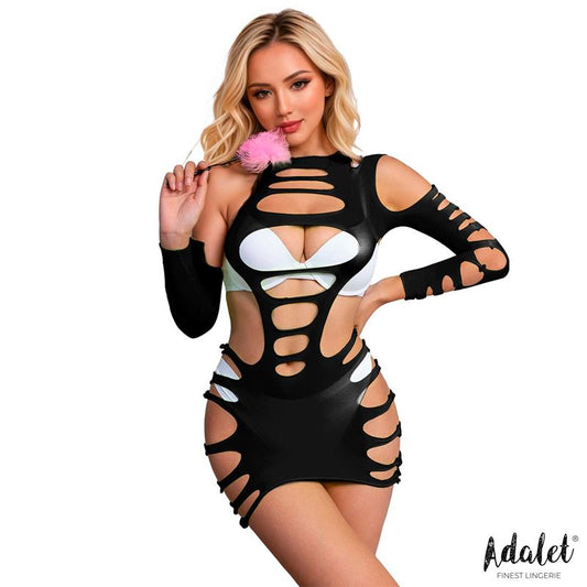 ADALET LINGERIE - WILLOW VESTIDO HOLLOW-OUT NEGRO TALLA ÚNICA