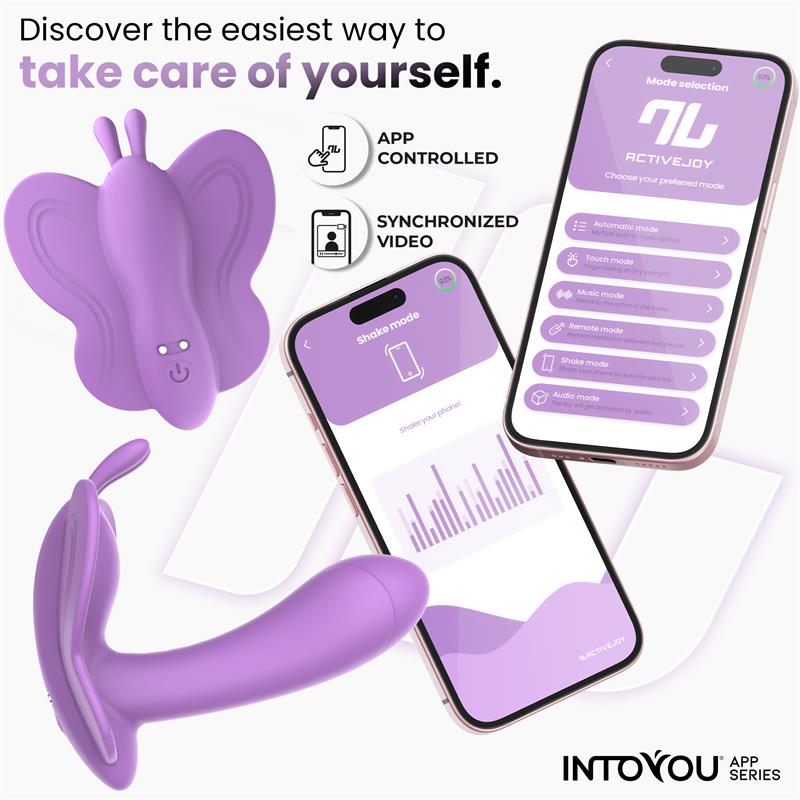 INTOYOU APP SERIES - WINGY ESTIMULADOR MARIPOSA CON APP LAVANDA