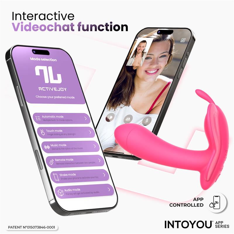 INTOYOU APP SERIES - WINGY ESTIMULADOR MARIPOSA CON APP PEACH RED