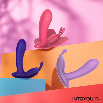 INTOYOU APP SERIES - WINGY ESTIMULADOR MARIPOSA CON APP PEACH RED