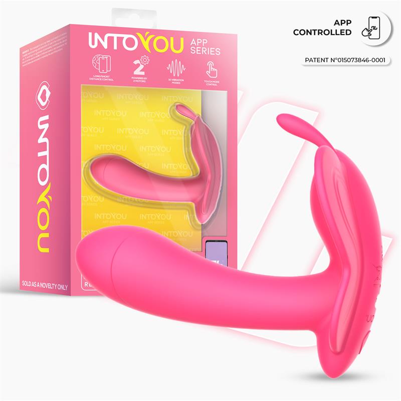 INTOYOU APP SERIES - WINGY ESTIMULADOR MARIPOSA CON APP PEACH RED
