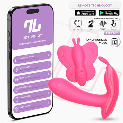 INTOYOU APP SERIES - WINGY ESTIMULADOR MARIPOSA CON APP PEACH RED