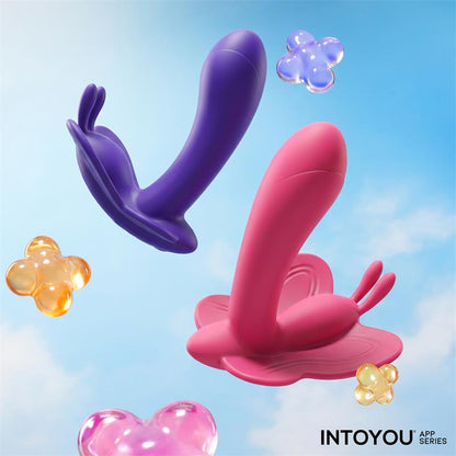 INTOYOU APP SERIES - WINGY ESTIMULADOR MARIPOSA CON APP PEACH RED
