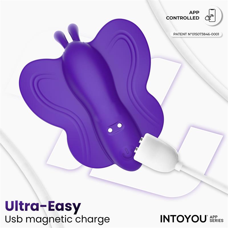 INTOYOU APP SERIES - WINGY ESTIMULADOR MARIPOSA CON APP PÚRPURA