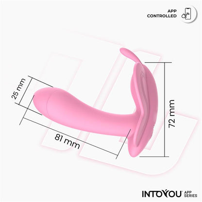 INTOYOU APP SERIES - WINGY ESTIMULADOR MARIPOSA CON APP ROSA