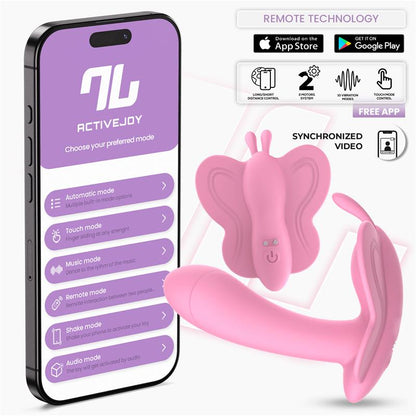 INTOYOU APP SERIES - WINGY ESTIMULADOR MARIPOSA CON APP ROSA