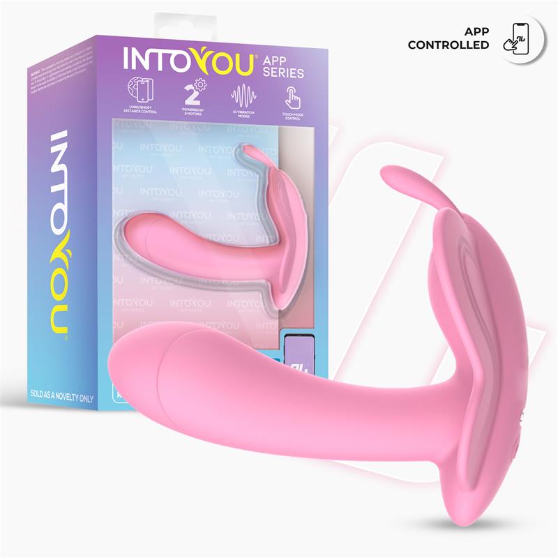 INTOYOU APP SERIES - WINGY ESTIMULADOR MARIPOSA CON APP ROSA