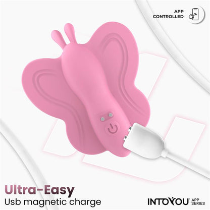 INTOYOU APP SERIES - WINGY ESTIMULADOR MARIPOSA CON APP ROSA
