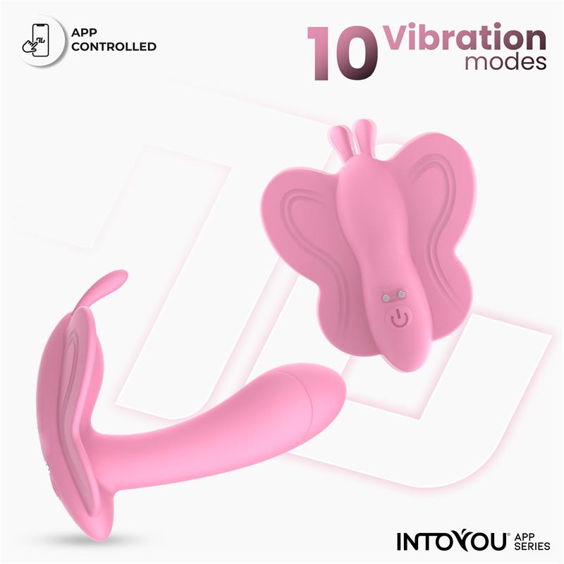 INTOYOU APP SERIES - WINGY ESTIMULADOR MARIPOSA CON APP ROSA