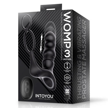 INTOYOU - WOMP MASAJEADOR PROSTÁTICO CON VIBRACIÓN, THRUSTING Y CONTROL REMOTO