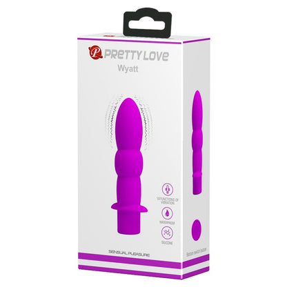 PRETTYLOVE - WYATT PLUG ANAL 10 FUNCIONES ROSA