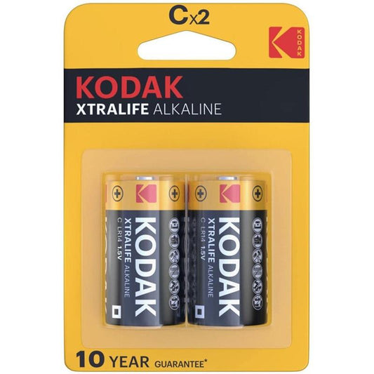 KODAK - XTRALIFE PILA ALCALINA C LR14 BLISTER DE 2