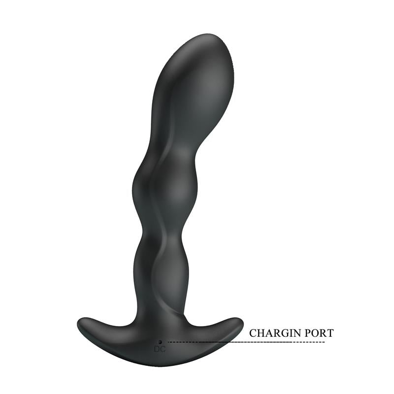 PRETTYLOVE - YALE PLUG ANAL CON VIBRACIÓN NEGRO