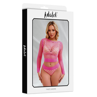 ADALET LINGERIE - YARA SET DE 2 PIEZAS ROSA NEÓN TALLA ÚNICA