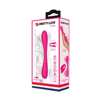 PRETTYLOVE - YEDDA VIBRADOR CON ESQUELETO PUNTO G ROSA