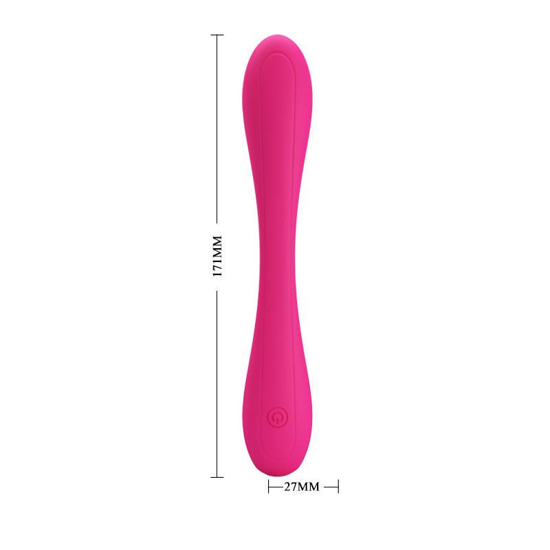 PRETTYLOVE - YEDDA VIBRADOR CON ESQUELETO PUNTO G ROSA