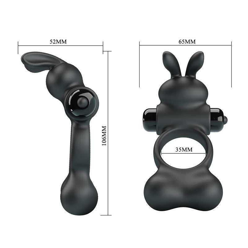 PRETTYLOVE - YUSUF ANILLO PARA EL PENE CON BOLAS DE METAL 2X33GR