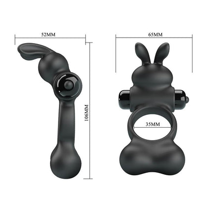 PRETTYLOVE - YUSUF ANILLO PARA EL PENE CON BOLAS DE METAL 2X33GR