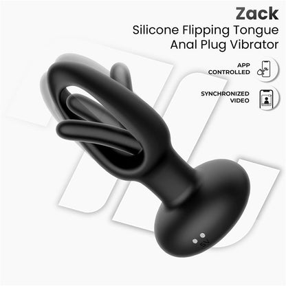 INTOYOU APP SERIES - ZACK PLUG ANAL CON FLIPPING TONGUE Y VIBRACIÓN CON APP