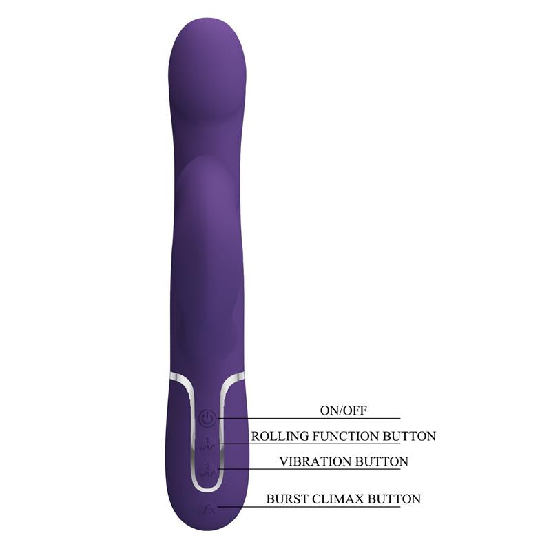 PRETTYLOVE - ZALIN ROLLING VIBRADOR CON BOLAS ROTATORIAS USB