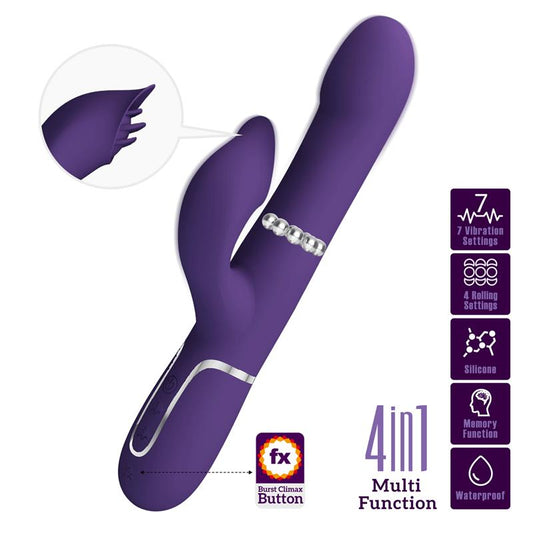 PRETTYLOVE - ZALIN ROLLING VIBRADOR CON BOLAS ROTATORIAS USB