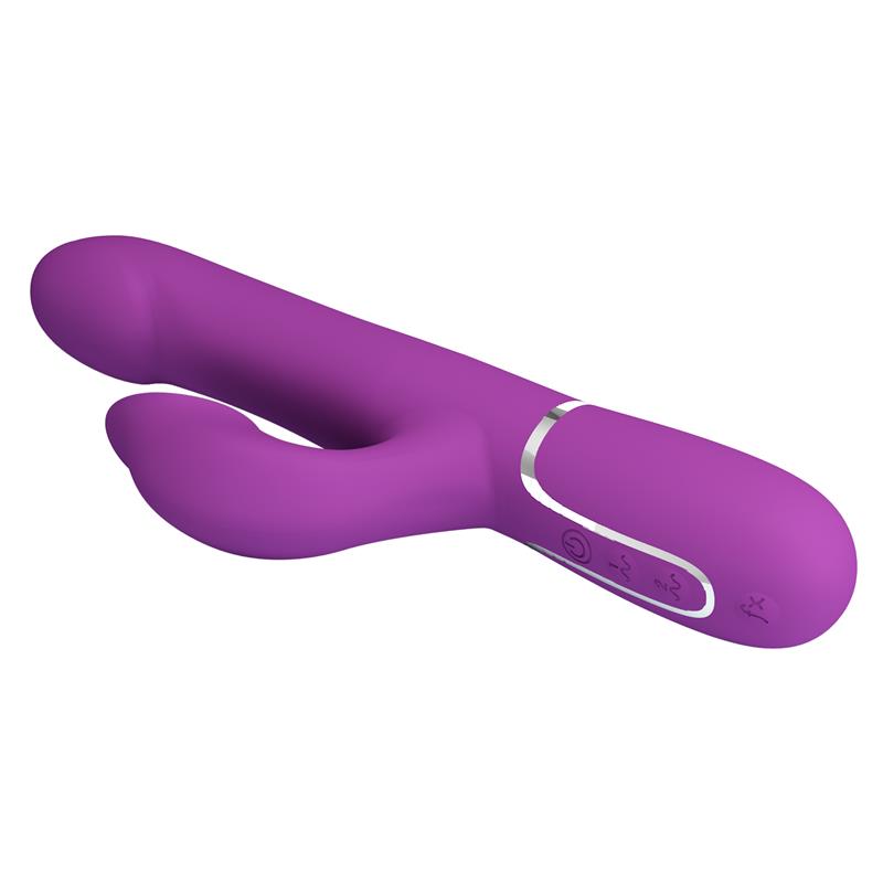 PRETTYLOVE - ZALIN VIBRADOR CON BOLAS ROTATORIAS Y LENGUA
