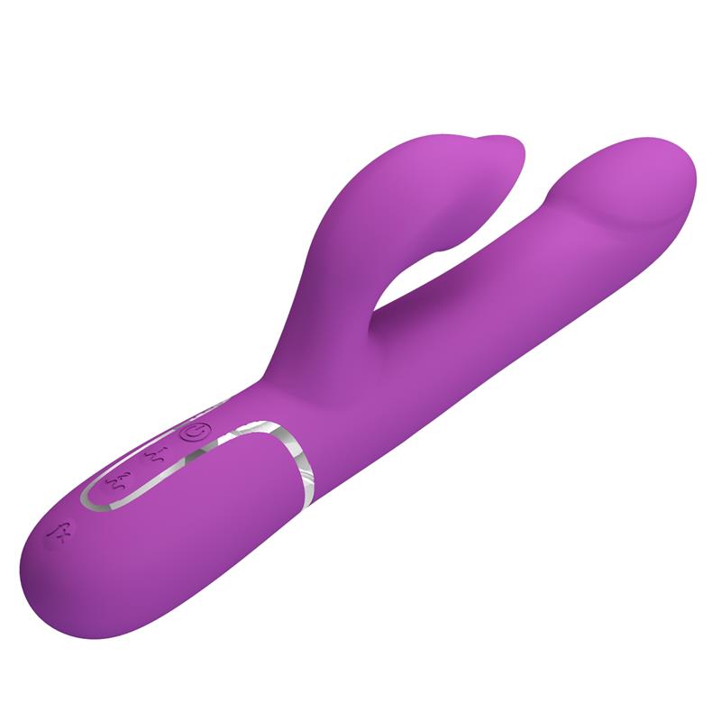 PRETTYLOVE - ZALIN VIBRADOR CON BOLAS ROTATORIAS Y LENGUA