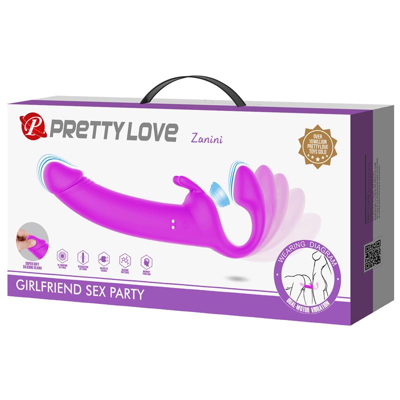 PRETTYLOVE - ZANINI VIBRADOR SIN ARNÉS SILICONA