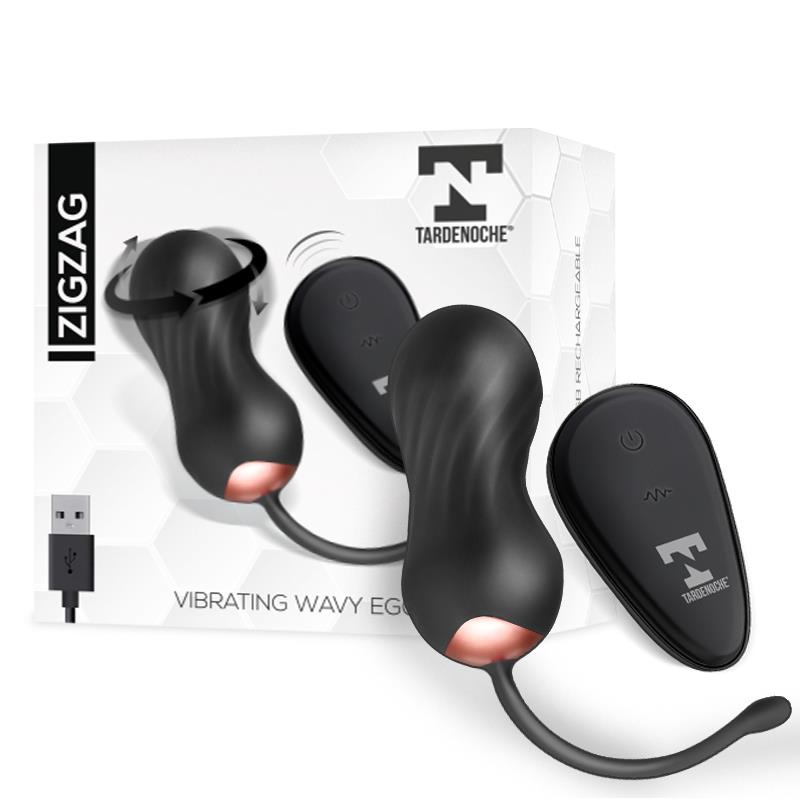TARDENOCHE - ZIGZAG HUEVO ZIGZAGEANTE Y VIBRADOR CON CONTROL REMOTO