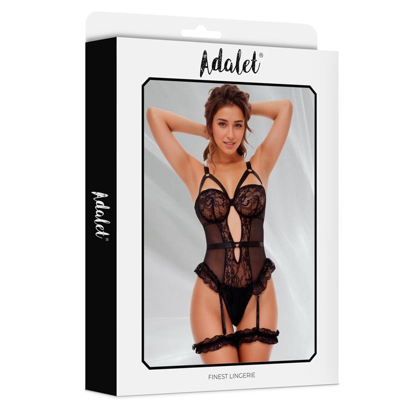 ADALET LINGERIE - ZOA TEDDY CON LIGUERO Y LIGAS