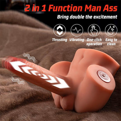 XISE - ZOE SEMI TORSO CON VIBRACIÓN Y THRUSTING 1.3 KG